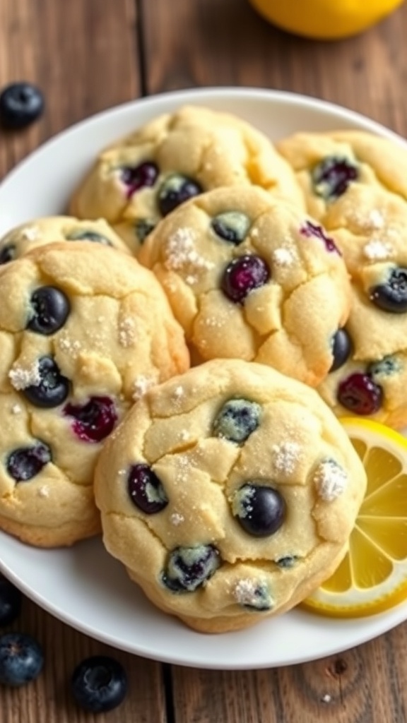 Delicious Blueberry Lemon Cookies