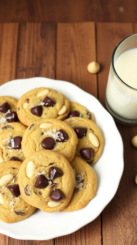 Delicious Choco-Coconut Macadamia Cookies