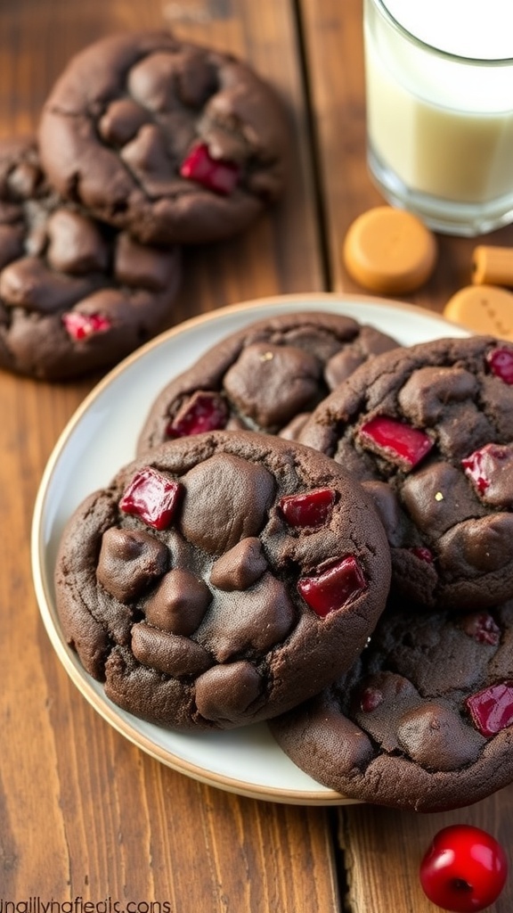 Delicious Chocolate Cherry Cookies