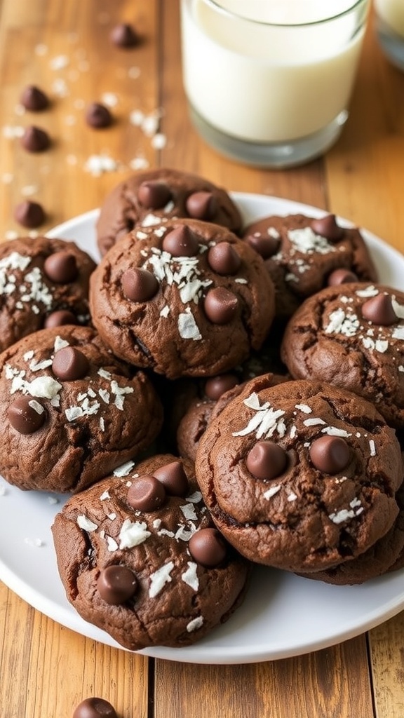 Delicious Chocolate Coconut Cookies