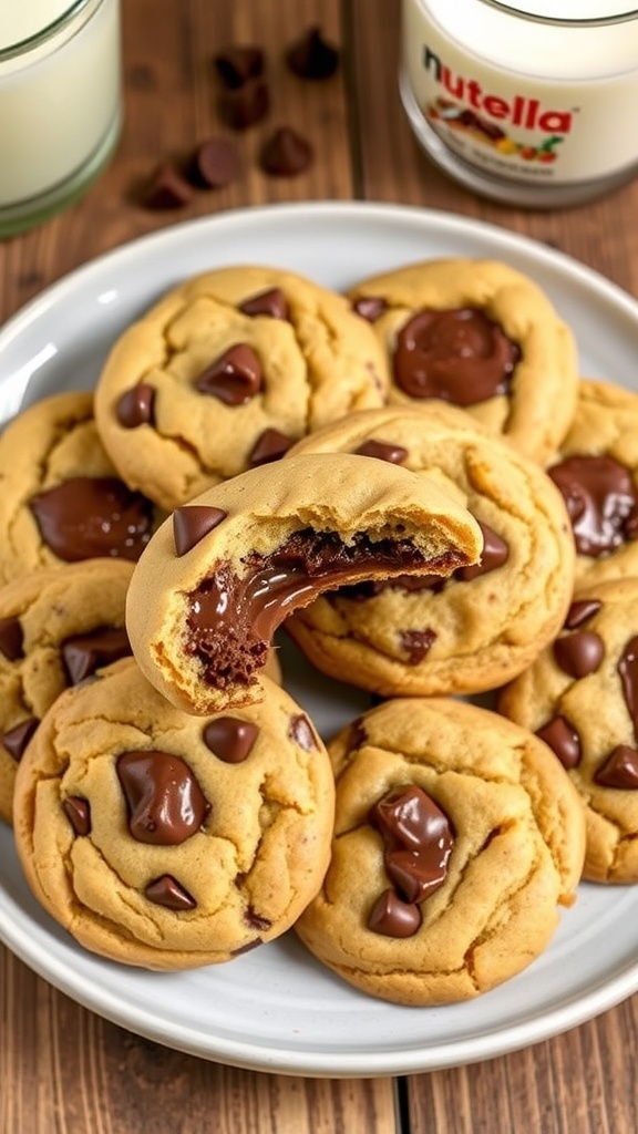 Delicious Nutella Stuffed Cookies Recipe