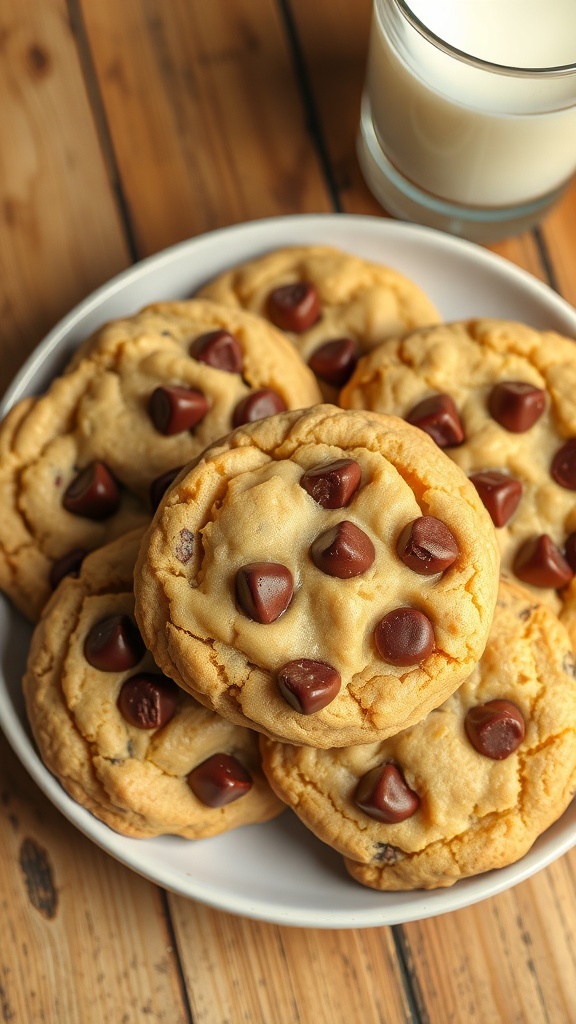 Delicious Peanut Butter Chocolate Chip Cookies