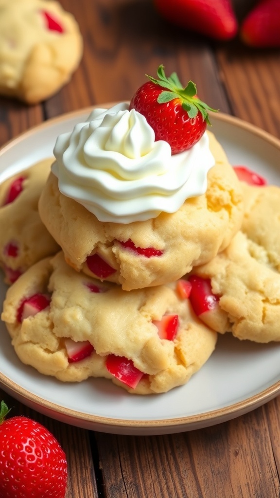 Delicious Strawberry Shortcake Cookies