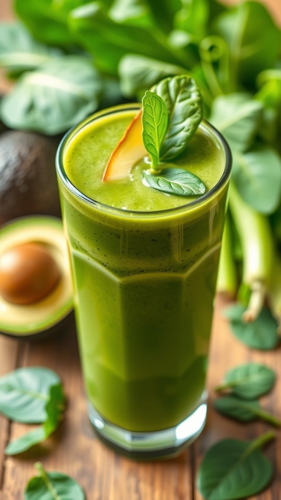 Easy Avocado Spinach Smoothie Recipe