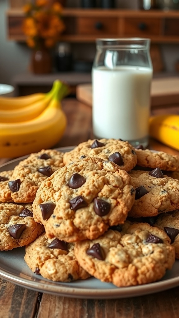 Easy Banana Oatmeal Cookies Recipe