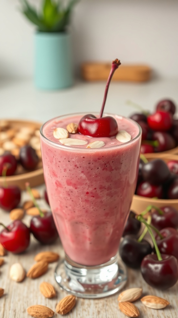 Easy Cherry Almond Smoothie Recipe