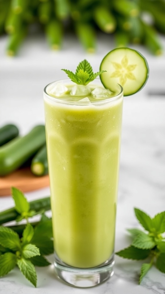 Easy Cucumber Mint Smoothie Recipe