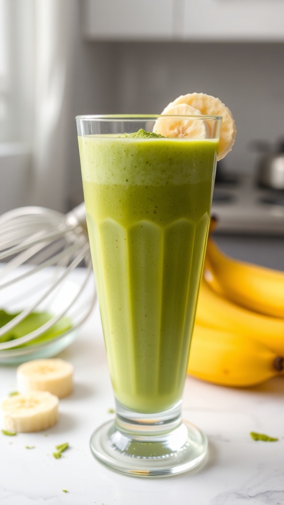 Easy Matcha Banana Smoothie Recipe