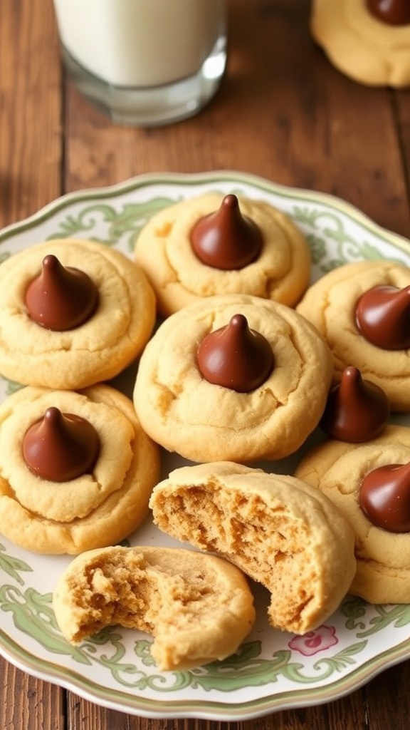Easy Peanut Butter Blossom Cookies Recipe
