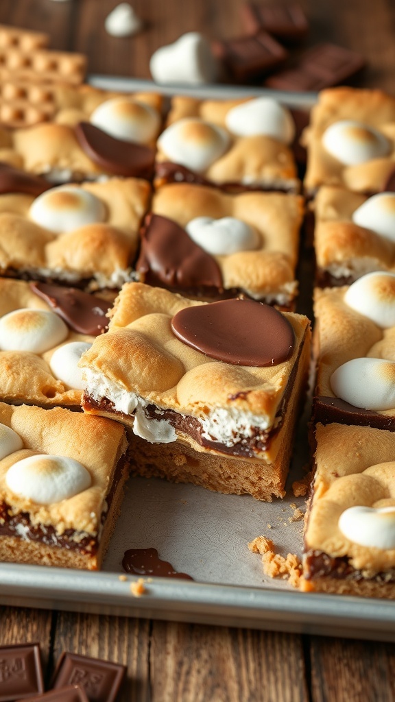 Easy S_mores Cookie Bars Recipe