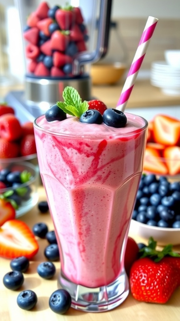 Quick and Healthy Berry Blast Smoothie