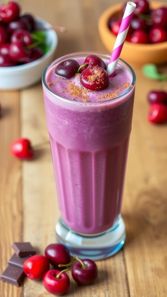 Refreshing Chocolate Cherry Smoothie Recipe
