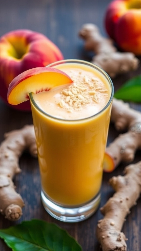 quick_and_healthy_peach_ginger_smoothie
